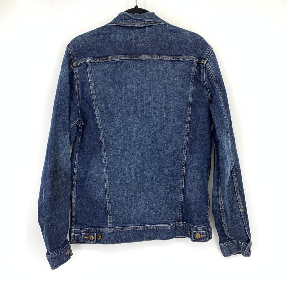 Old Navy Button Front Jean Jacket Mens Size Medium Medium Wash Denim - Picture 2 of 6